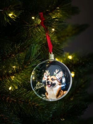 Unieke kerstballen met honden design: Corgi Christmas Sparkle. - Afbeelding 8