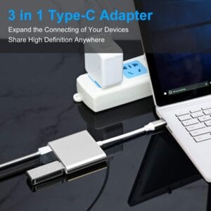 USB-C Hub 3-in-1 | HDMI 4K Adapter + USB 3.0 + USB-C PD Oplaadpoort - Afbeelding 3