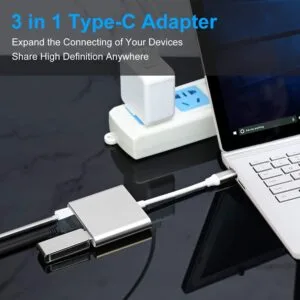 USB-C Hub 3-in-1 | HDMI 4K Adapter + USB 3.0 + USB-C PD Oplaadpoort - Afbeelding 3