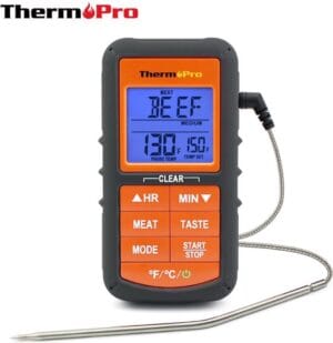 ThermoPro TP-06B Digitale Thermometer met timer voor BBQ, barbecue, grill